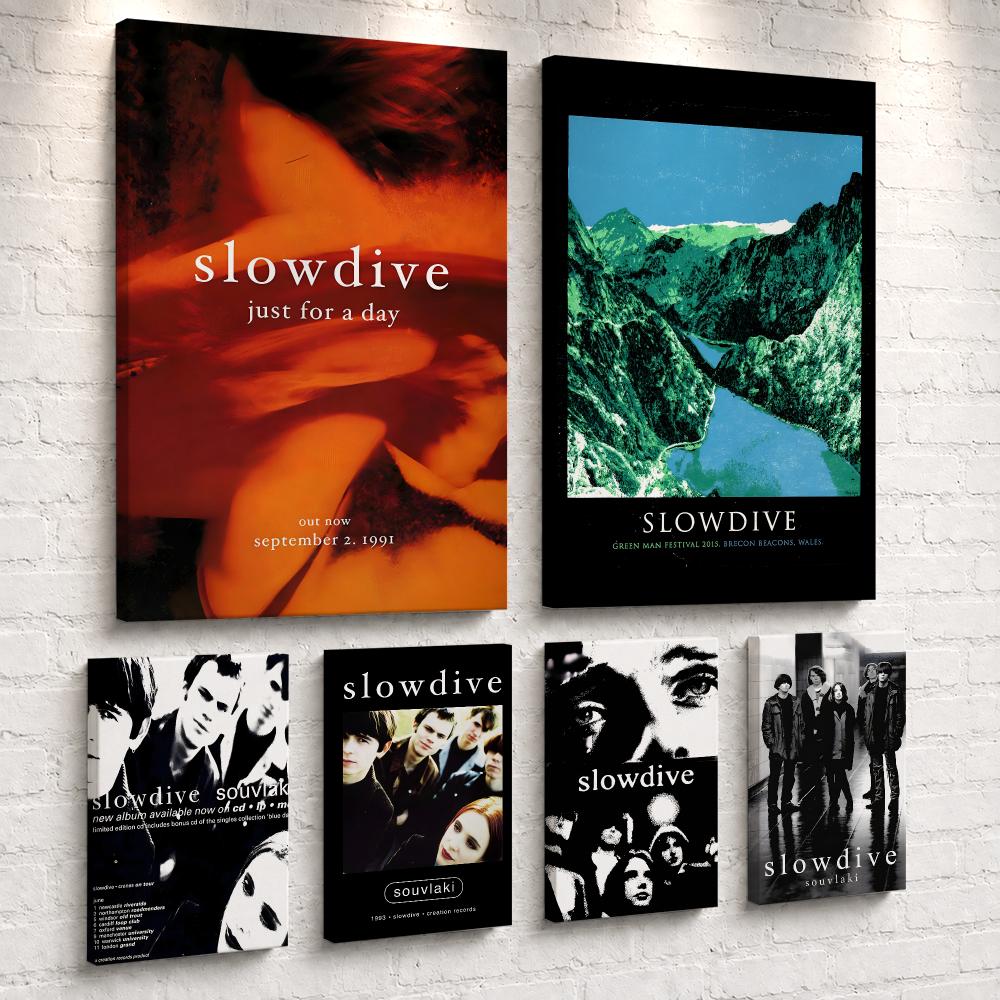 Live Rock - Rock Band Album S-Slowdive Framed Wall