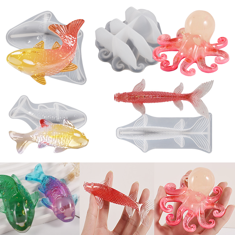 3D Koi Fish Shaped Epoxy Resin - đánh giá và giá Marine Fish Tank