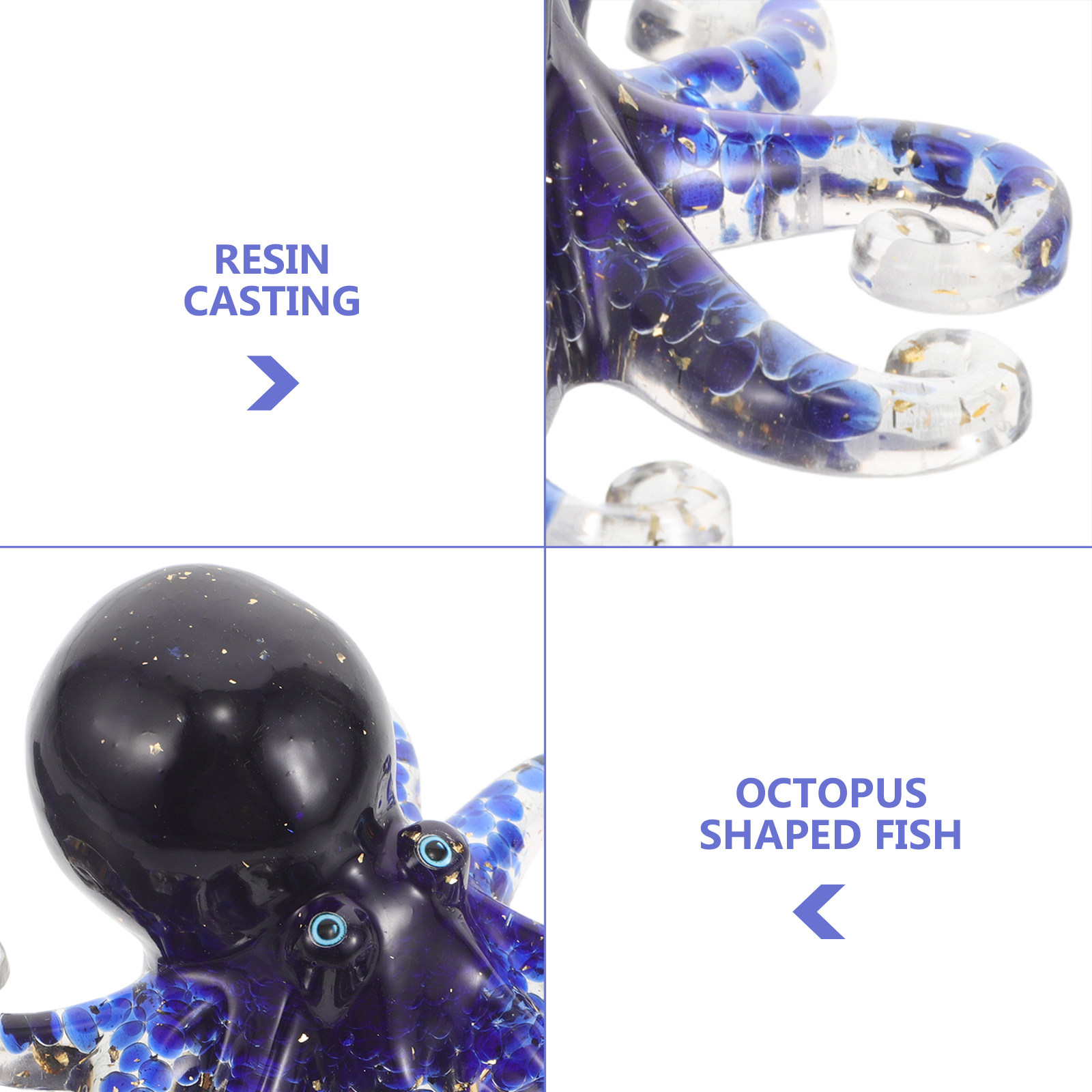 Crystal Octopus Desktop Decor  - đánh giá và giá Marine Aquarium Epoxy